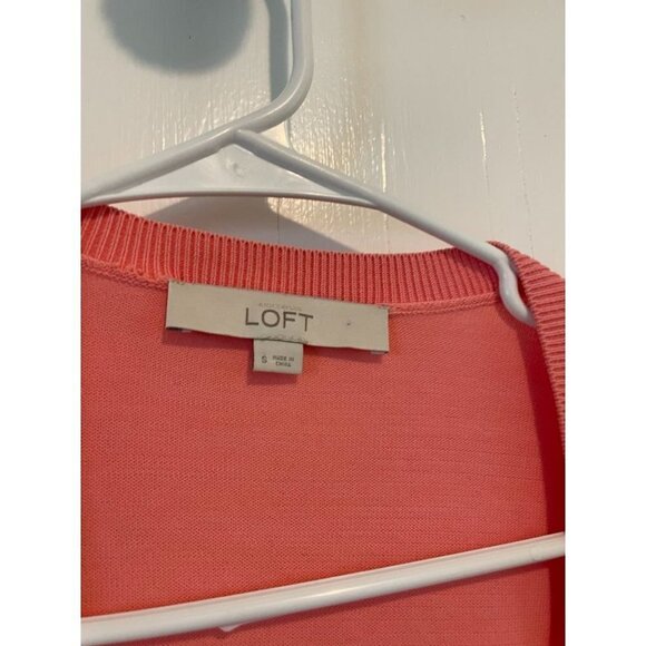 LOFT Women's size Small Pink Cardigan - Picture 3 of 7
